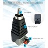 RCA to Speaker Wires AV Screw Terminal Adapter, 6pcs RCA