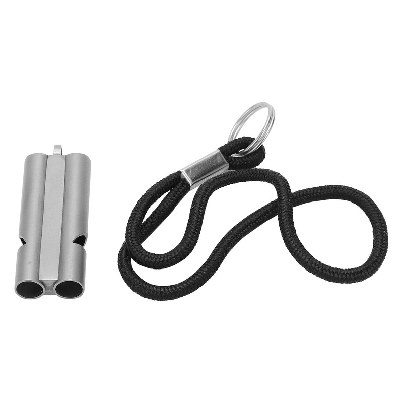 Pure Titanium Whistle with Lanyard Outdoor Survival Whistle High Decibel