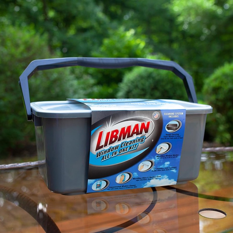 Libman Window Cleaning Kit – All-in-One Window Washing System with