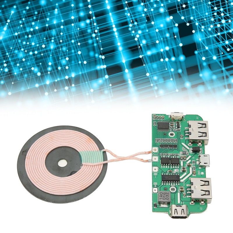 5W Wireless Charging Module Coil PCBA Circuit Board Dual USB