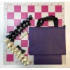 Rook-N-Pawn Tournament Chess Set w/ Weighted Pieces - Pink Board