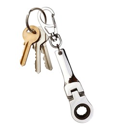 Wrench Key Chains | Compact 10mm Ratchet Wrench Keychain - Wrench Key Ring Socket Wrench Mechanic Workshop Accessory