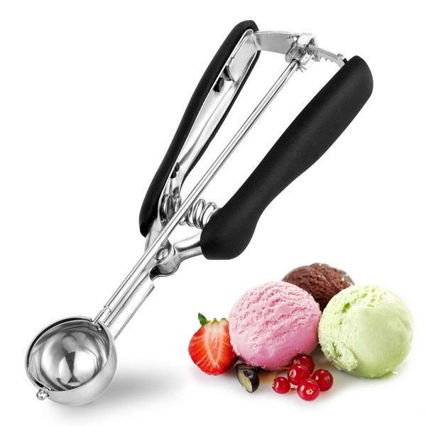Ice Cream Scoop 1 Tbsp, TJ POP Stainless Steel Cookie