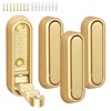 Folding Wall Hooks,4Pcs Gold Heavy Duty Wall Hook Folding Coat