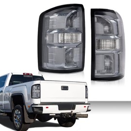 G-PLUS Tail Lights Without bulbs Compatible with GMC Sierra 1500 2014-2018, Fit GMC Sierra 2500 HD 3500 HD 2015-2019 84288725, 84288724, GM2800281C, GM2801281C Smoke Lens