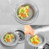 RAFIYU Pack of 2 Stainless Steel Sink Strainer with Handle,
