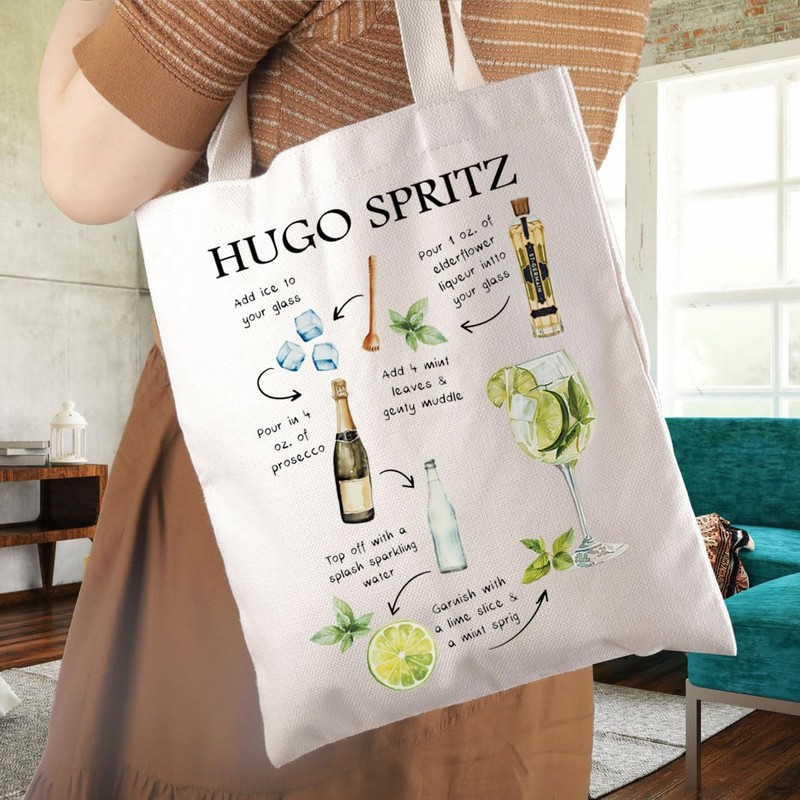 JTOUK Hugo Spritz Gift Cocktail Lover Gift Hugo Spritz Tote