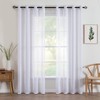 MIULEE 2 Panels Sheer Window Curtains Elegant Window Voile Panels/Drapes/Treatment