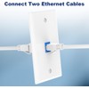 VCE Ethernet Wall Plate (UL-listed) 1-Pack, CAT6 Ethernet Wall Outlet