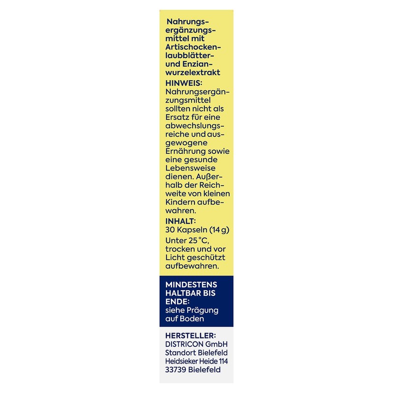 Zirkulin Artichoke Digestive Aid 30 Capsules - 60,000 mg per