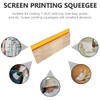 Operitacx Scraper Set Includes Wooden Ink Scraper Squeegee Textile Squeegee