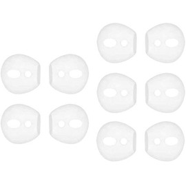 Rayker Fit in Case Eartips Replacement for Airpods, Anti-Slip Fit in Charging Case Earbuds Silicone Covers for Airpods 1, 5 Pairs, White