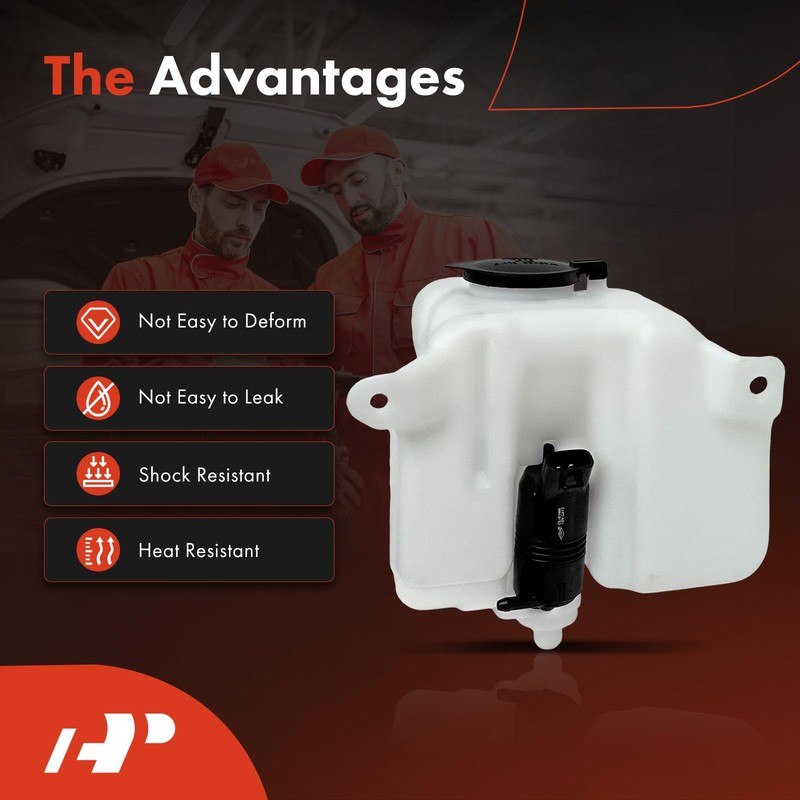 A-Premium Washer Reservoir Compatible with 1995-2000 Toyota Tacoma, with (Cap/Washer