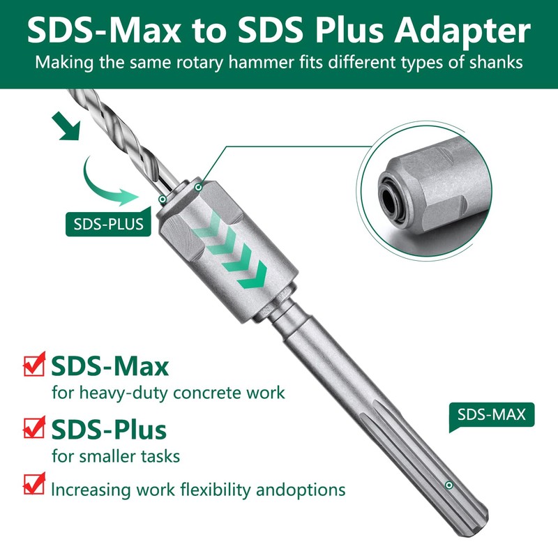 Monkey King Bar SDS Chuck Adapter,SDS Max to SDS Plus