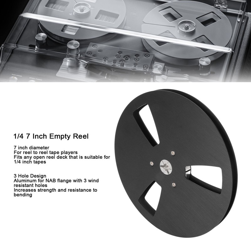 1/4 7 Inch Empty Reel Aluminum Alloy Universal 3 Open