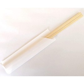 Iwai Sangyo Chopsticks, Made in Japan, Japanese Cypress, Genroku Chopsticks 8.3 inches (21 cm), 100 Pairs, Chopsticks Bag, White Plain, Commercial Use