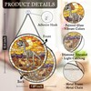 Western Dinosaur Stained Glass Window Hanging Suncatcher, Prehistoric Dino Fossils