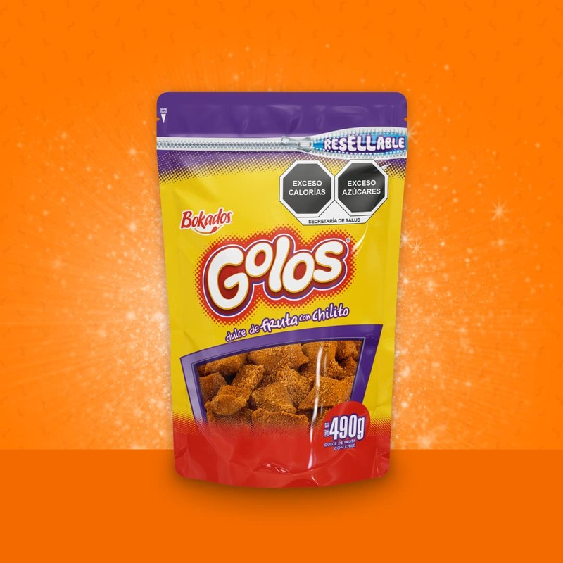 Chilitos GOLOS Tamarindo Dulce de Fruta Bolsa 490g