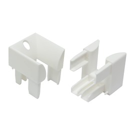 DIWARO.® Inlet Funnel for Roller Shutter Guides Made of Plastic, White, Price per Pair | Roller Shutter