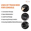 Carmate CZ489 Center Console Trash Can Carbon Look