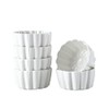 Ceramic Ramekins 6 oz - Creme Brulee,Souffle Porcelain Ramekins oven-safe,Pudding