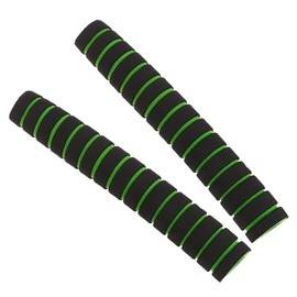 MEZOKUCEL 2 PCS Foam Tubing Grip Foam Handle Cover, Nonslip Pull up Grip Handlebar Grip for Weight Lifting Workout Gym Fitness Accessories (Green)