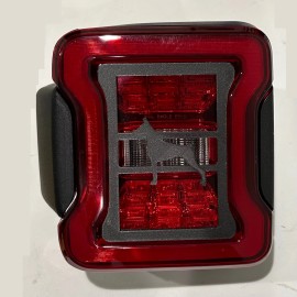 Doberman Dog in 3D for Jeep Led Version JK/JKU/JL Rear Tail Light Covers