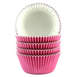 Eoonfirst Foil Cupcake Liners Valentine's Day Baking Cups 100 Pcs (Pink)