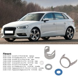 Fuel Injection O Ring, Fuel Injector Retaining Bracket O Ring Seal Kit 06D998907 for A3 Hatchback A4 Saloon A6 Avant TT Roadster