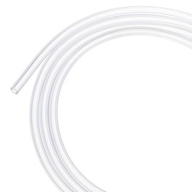 M METERXITY Silicone Tubing, 3/32"(2mm) ID x 5/32"(4mm) OD Flexible Silicone Rubber Tube, 10 M High Temp Water Air Hose Pipe for Pump/Liquid Transfer/Brewing/Aquaponics [Clear]