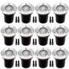 ELEGLO 12 Pack 3W Low Voltage Led Landscape Lights,12V/24V AC/DC