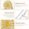 Joyeria Mujer Collare De Plata 925 Collares Girasol Dijes
