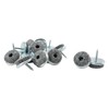 haggiy Felt Gliders Parquet Gliders Screws Diameter 20 mm Nickel-Plated
