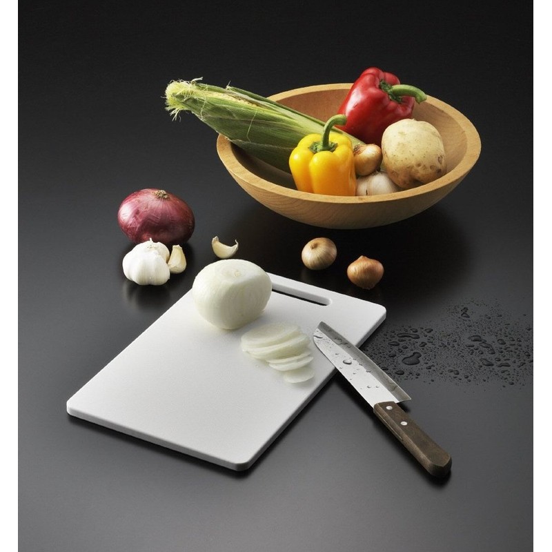 Squirrel Cutting Board, Antibacterial, M, White, Width 12.6 x Depth