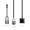 DKE Desktop Computer Power Switch Power Supply Control Adapter Cable