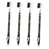 FOMIYES 4pcs Eyebrow Makeup Pencils Sharpener and Dual-ended Brush for