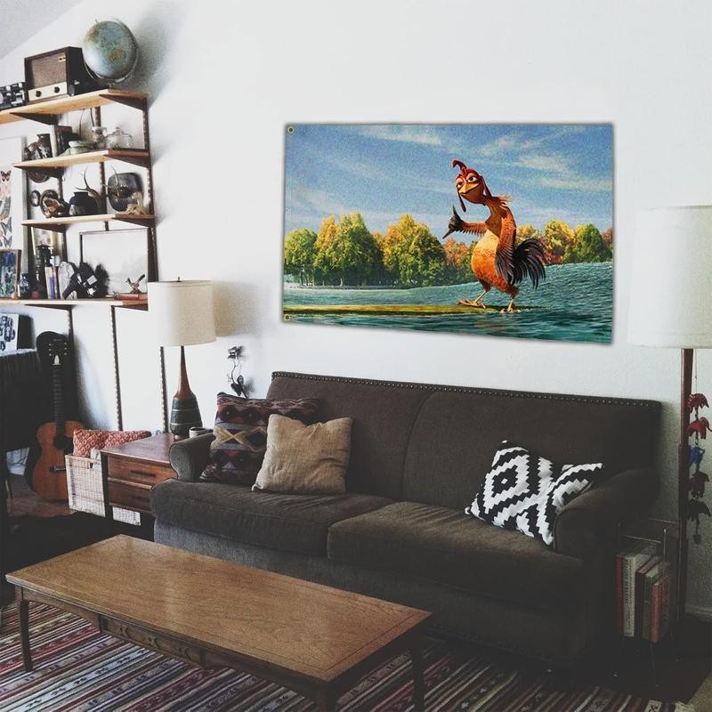 BDHTYU Chicken Flag 3x5 Ft Funny Flags for College Dorm