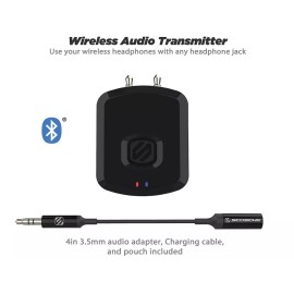 Scosche FLYTunes Universal Wireless Bluetooth Audio Transmitter - Black