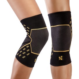 CopperJoint Performance Compression Knee Sleeve - Copper-Infused, Promotes Increased Blood Flow to The Knee, Provides Enhanced Compression and Support for Athletes - Single