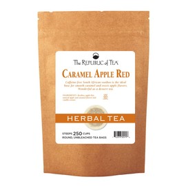 The Republic of Tea Caramel Apple Red Tea, 250 Tea Bags, Caffeine-Free Premium Rooibos Dessert Tea