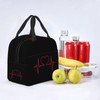 Nurse and Heart EKG Nursing Lunch Bag for Women &