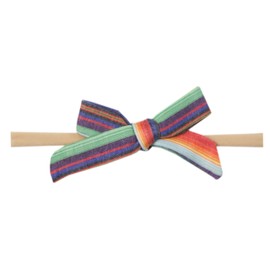 Copper Pearl Baby Bows: Stylish Headbands for Baby Girls, Premium Soft and Stretchy Baby Headbands, Perfect for Newborns, Trendy Designs - Serape