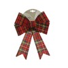 Bow with Tartan Pattern 26 cm Red Christmas Decoration Christmas