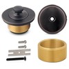 Lift and Turn Conversion Kit for Bathtub Drain Assembly, All-Brass