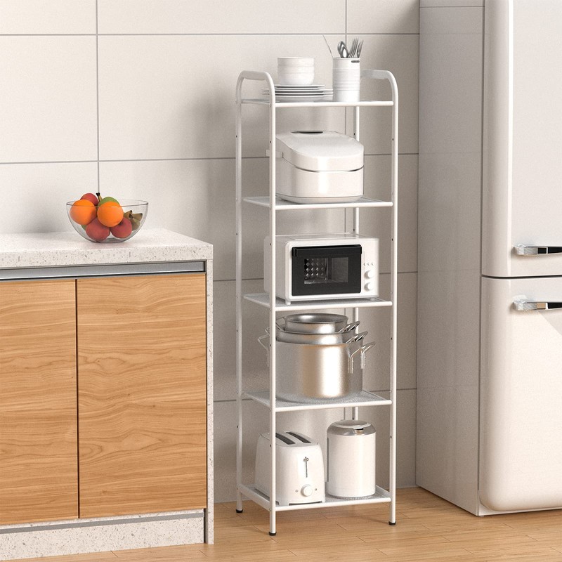 MAX Houser Storage Rack with Shelf,Industrial Style Extendable Plant Stand,