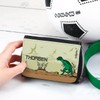 Striefchen® Dino Wallet for Children - Free Name Print, Black,