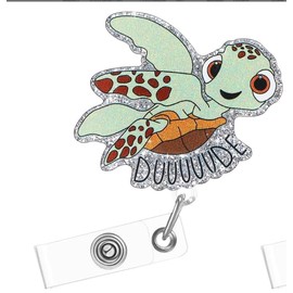 GUOYOU 3 Pack Cute Badge Reel, Retractable Lanyard Clips, Nurse ID Badge Holder with 360°Rotation Alligator Clip, Include Turtle, Crocodile, Dinosaur, for Doctors, Teachers, Office Worker