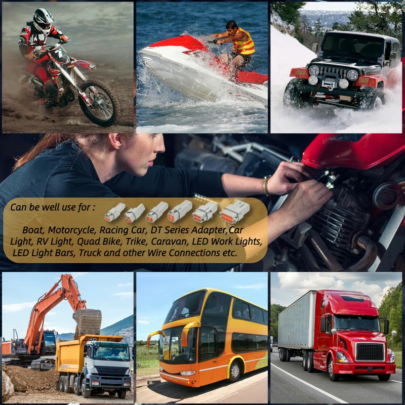 ALFCI 116PCS Deutsch DT Connector Kit, 2 3 4 6