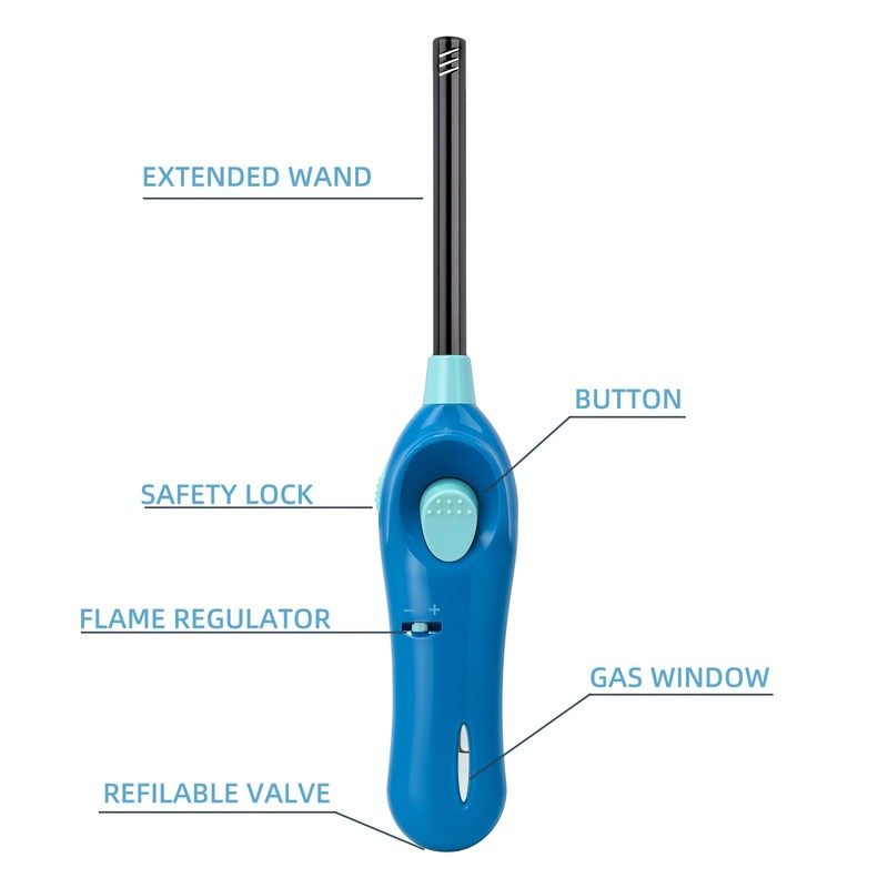 Emarful Candle Lighter Long Reach Neck,Extended Metal Wand Fire Lighters
