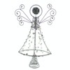 Festive Productions Tree Topper : Silver Glitter Abstract Angel :